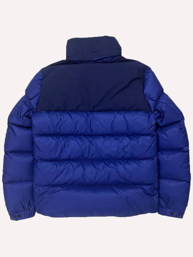 Patch Faiveley High Neck Back Logo Goose Down Padding Blue - MONCLER - BALAAN 3