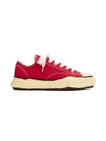 A09FW733 RED Peterson VL OG Sole Canvas Low Top Sneakers - MIHARA YASUHIRO - BALAAN 1