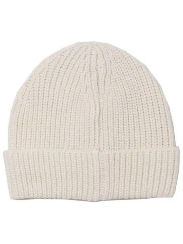 Kids Logo Patch Beanie Cream F3MSJBHT133 013 - MSGM - BALAAN 3