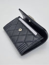 Boy Flap Card Holder Grained Calfskin Ruthenium Black - CHANEL - BALAAN 7