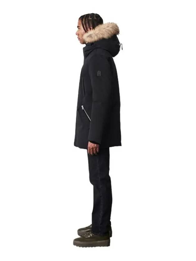 Edward Natural Fur Hooded Down Parka Black - MACKAGE - BALAAN 3