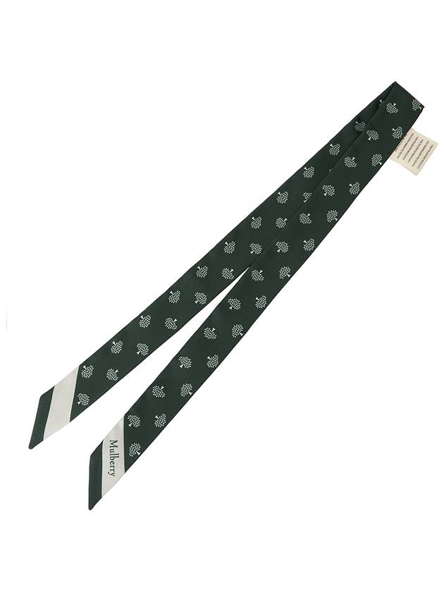 Small Skinny Scarf Green - MULBERRY - BALAAN 3