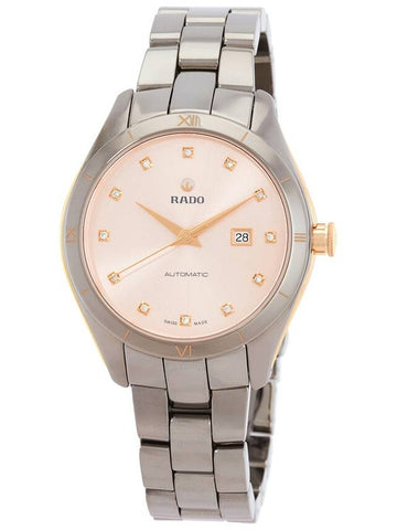 Rado HyperChrome Automatic Diamond Rose Gold Dial Ladies Watch R32043712 - RADO - BALAAN 1