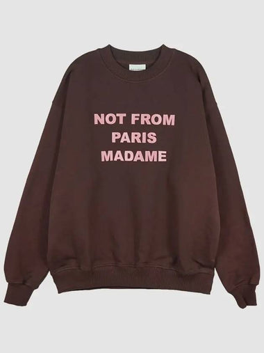 Drold Monsieur NFPM Slogan Sweatshirt CSW102CO001 WN - DROLE DE MONSIEUR - BALAAN 1