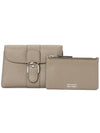 Brillant Compact Half Wallet Tourterelle - DELVAUX - BALAAN 3