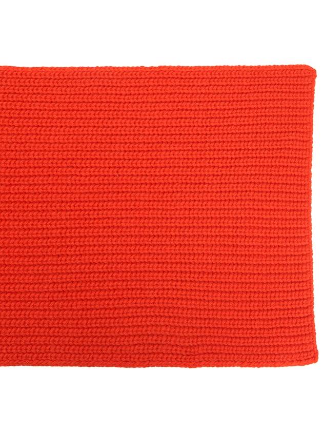 Compass Patch Wool Scarf Orange - STONE ISLAND - BALAAN 9