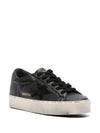 Pure Star Leather Low Top Sneakers Black - GOLDEN GOOSE - BALAAN 2