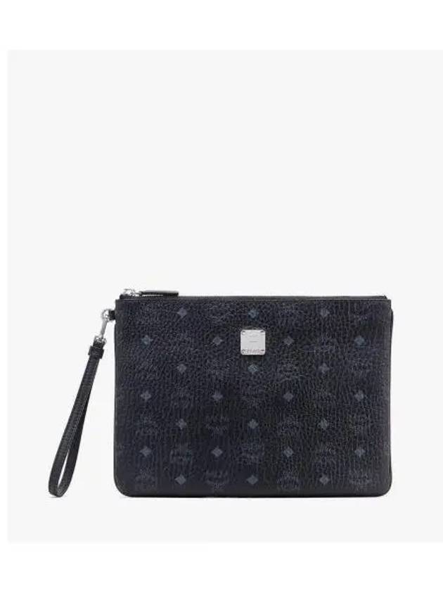 Print Fabric Clutch Bag Black - MCM - BALAAN 2