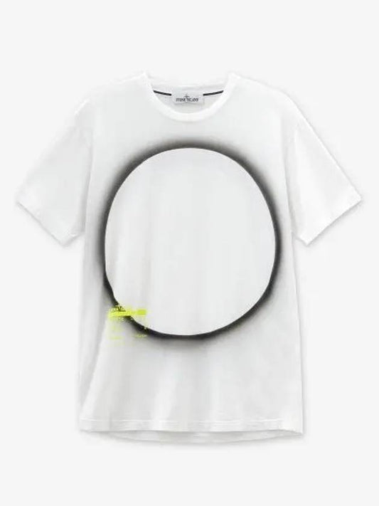 Eclipse Logo Short Sleeve T-Shirt White - STONE ISLAND - BALAAN 2