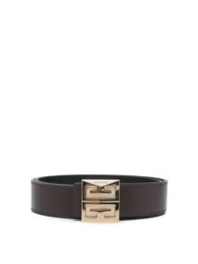 4G Logo Buckle Reversible Leather Belt Brown - GIVENCHY - BALAAN 2