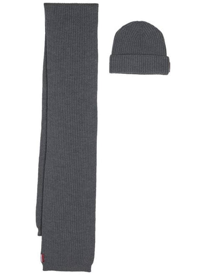 Knit Wool Scarf and Beanie Set KNM006501W06757 - DSQUARED2 - BALAAN 2