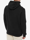 Wappen Patch Cotton Fleece Hoodie Black - STONE ISLAND - BALAAN 4