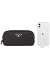 Re-Nylon Travel Pouch Clutch Bag Black - PRADA - BALAAN 10