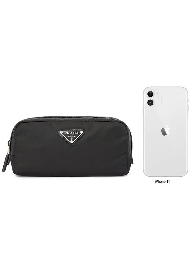 Re-Nylon Travel Pouch Clutch Bag Black - PRADA - BALAAN 10