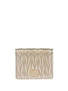 Matelasse Leather Half Wallet Gold - MIU MIU - BALAAN 2