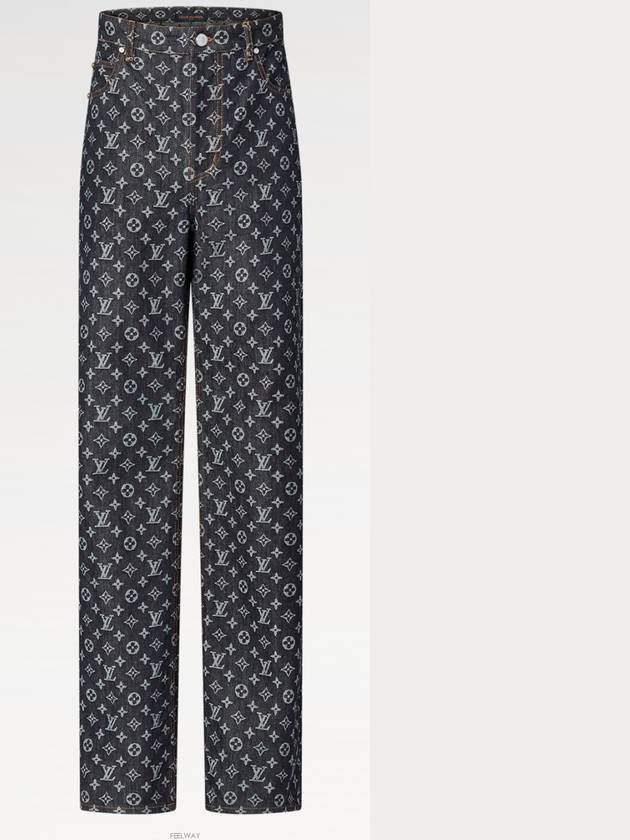 1AFX32 Monogram Jacquard Denim Skate Pants - LOUIS VUITTON - BALAAN 5