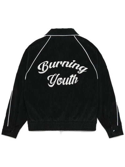 PIPED BLOUSON JACKET CORDUROY BLACK - ROLLING STUDIOS - BALAAN 2