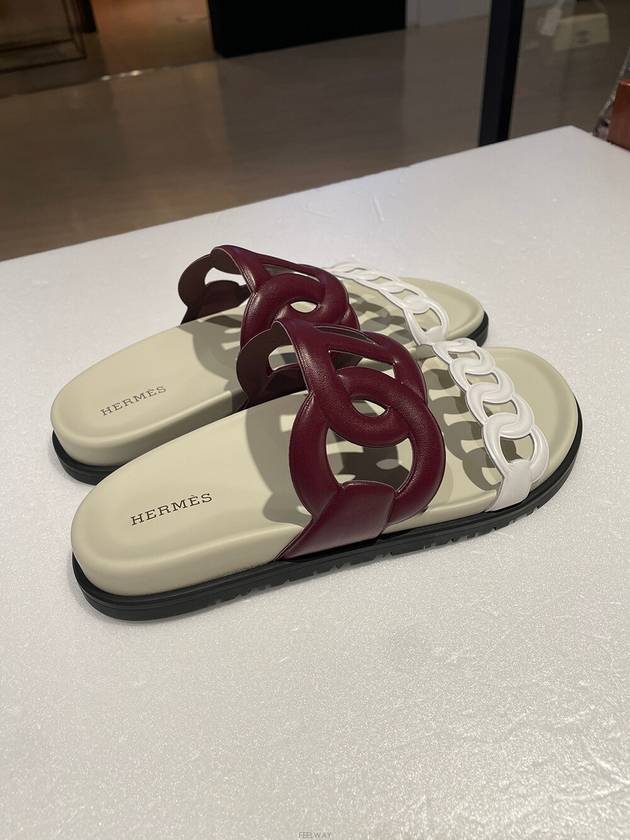 Daol Beomeo Branch Extra Sandals White Brown Unused 23 years - HERMES - BALAAN 5