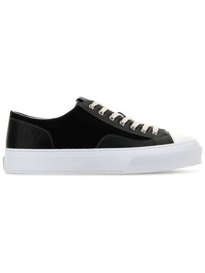 City Debossed Logo Low Top Sneakers Black - GIVENCHY - BALAAN 2