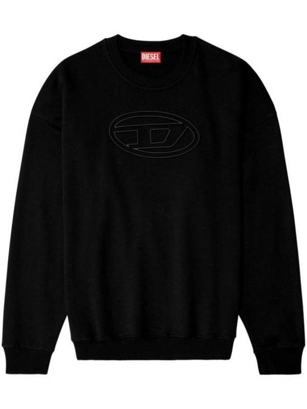 S Smart Bigoval Sweatshirt Black - DIESEL - BALAAN 2