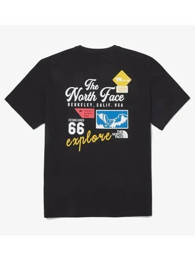 The North Face NT7UQ10J White Label Emblem Archive Short Sleeve Round Tee - THE NORTH FACE - BALAAN 1