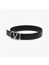 Valentino 5Y2T0Q90 SNP 0NO T0Q90 Garavani V logo silver belt - RED VALENTINO - BALAAN 3