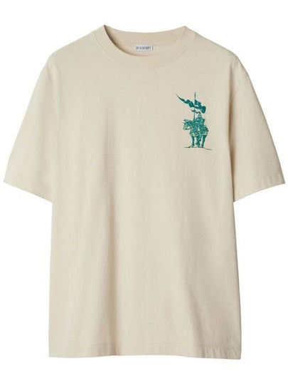 EKD Cotton Short Sleeve T-Shirt Chalk White - BURBERRY - BALAAN 2