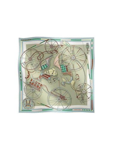 Voitures En Equilibre 45 Scarf Vert Amande - HERMES - BALAAN 1