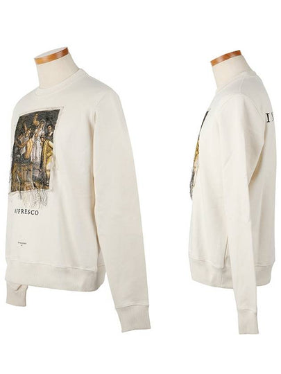 NMW18235 081 AFFRESCO OffWhite Sweatshirt - IH NOM UH NIT - BALAAN 2