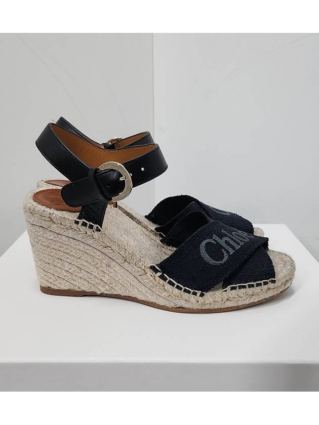 Apgujeong 24SS ankle strap wedge sandals CHC24S995FU 001 - CHLOE - BALAAN 3