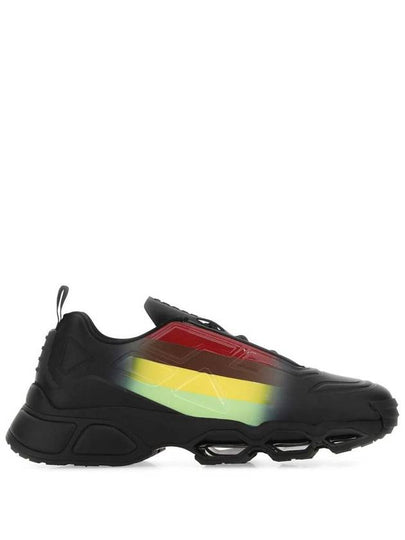 Collision Cross Low Top Sneakers Black - PRADA - BALAAN 2