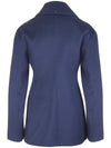 Cashmere 100% Max Mara SPORT MAX ROSANO Gibling Slim Fit Double Breasted Half Jacket Navy Blue - MAX MARA SPORTMAX - BALAAN 6