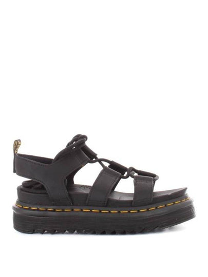 Hydro Natilla Gladiator Leather Sandals Black - DR. MARTENS - BALAAN 2