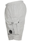 Lens Wappen Nylon Swim Shorts Grey - CP COMPANY - BALAAN 4