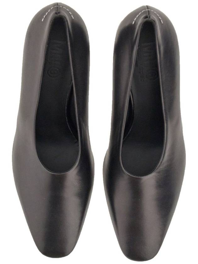 MM6 Logo Pumps Heel Black - MAISON MARGIELA - BALAAN 5