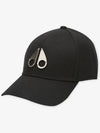 Metal Logo Icon Ball Cap Black Silver - MOOSE KNUCKLES - BALAAN 3