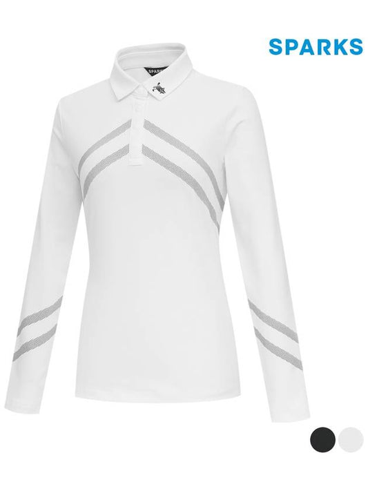 functional diagonal long-sleeved collar T-shirt SO1LTS001 - SPARKS - BALAAN 1