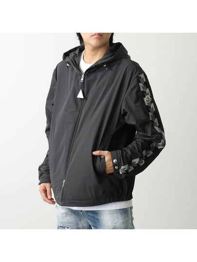 Moyse Logo Zip-Up Hoodie Black - MONCLER - BALAAN 2