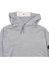 Men's Lens Wappen Fleece Hoodie Grey - CP COMPANY - BALAAN 4