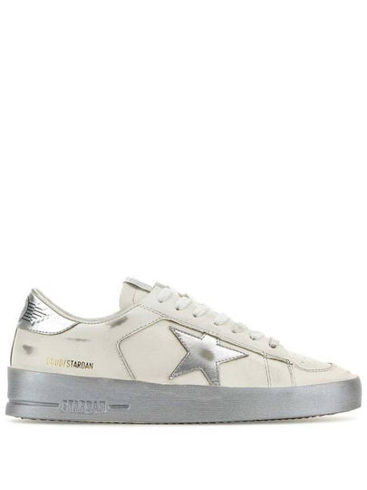 Stardan Silver Tab Low Top Sneakers White - GOLDEN GOOSE - BALAAN 2