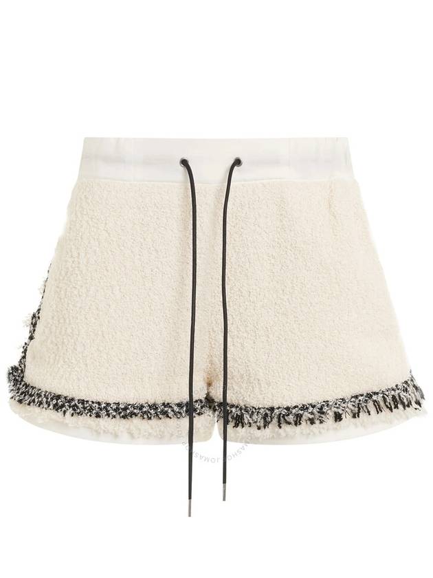 tweed bouclé shorts white - SACAI - BALAAN 2