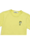 Ice Cream Patch Short Sleeve T-Shirt Yellow - MAISON KITSUNE - BALAAN 4