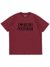 I LOVE RETRO T SHIRTS BURGUNDY - POLYGRAM - BALAAN 4