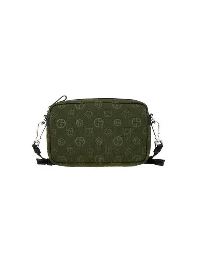 Men s All over Monogram Knit Shoulder Bag Green 271113 - GIORGIO ARMANI - BALAAN 1