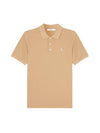 Fox Head Patch Classic Short Sleeve Polo Shirt Beige - MAISON KITSUNE - BALAAN 1