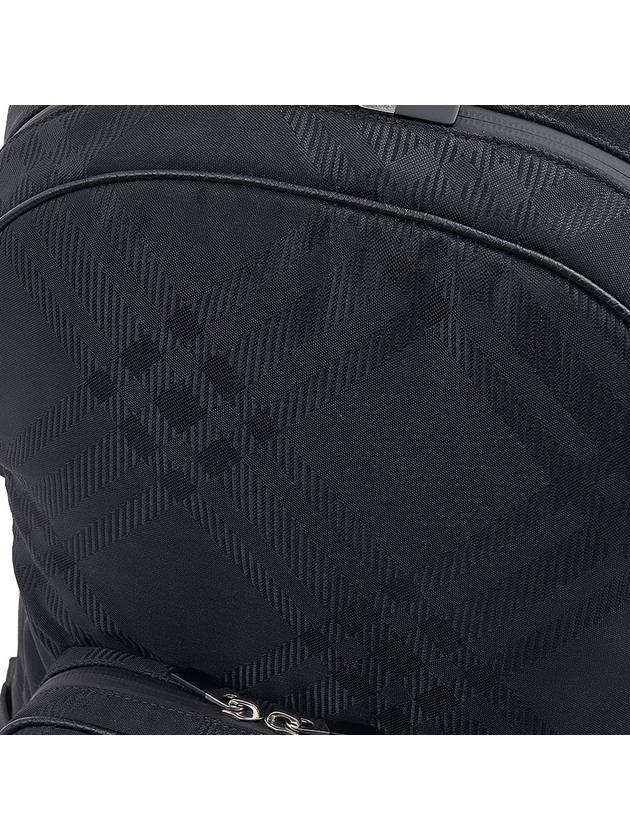 Check Print Jacquard Backpack Black - BURBERRY - BALAAN 7