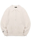 Lambswool collar pocket knit cardigan IVORY - 20THHOLE - BALAAN 2