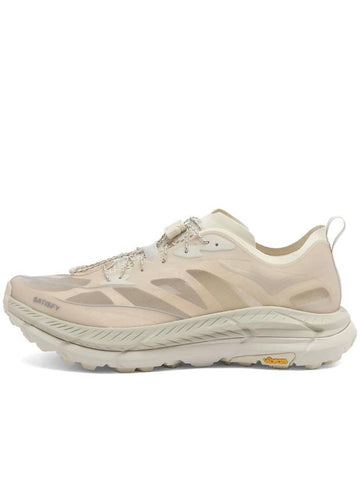 Satisfy Mafate Speed 4 Lite Low Top Sneakers Beige - HOKA ONE ONE - BALAAN 1