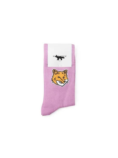 Fox Head Socks Lilac - MAISON KITSUNE - BALAAN 2