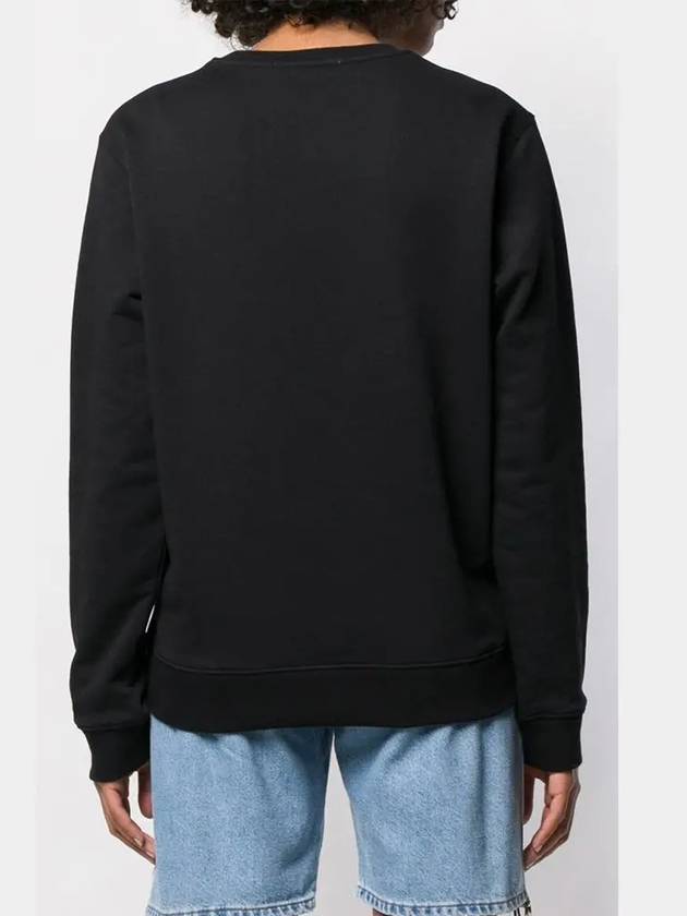 Logo Print Cotton Sweatshirt Black - MSGM - BALAAN 5